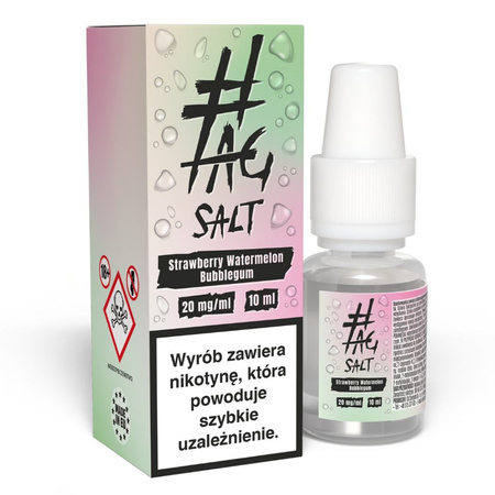 Liquid #TAG Salt Drinks 10ml - Strawberry Watermelon Bubblegum 20mg