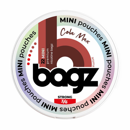 Nikotinbeutel BAGZ Cola Max 3/6 STRONG MINI