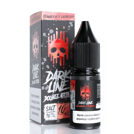 E-liquid Dark Line Double Salt 10ml - Strawberry Raspberry 10mg