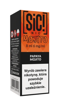 Liquid SIC! NIC 8ml - Papaya Mojito 6mg