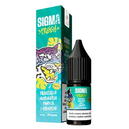 Liquid Sigma Fresh Salt 10ml - Oranżada Niebieskie Owoce Hibiskus 20mg