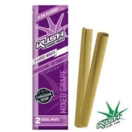 Rolling Papers Kush Herbal Wraps x2 Mixed Grape