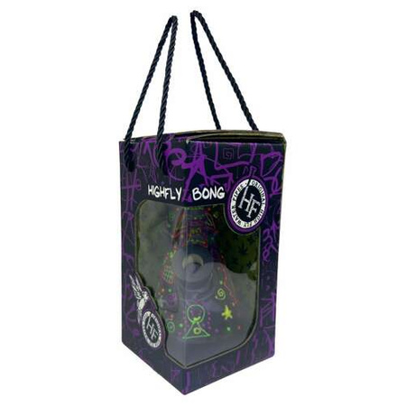 Bongopfeife High Fly (SI) - Glow blue (w.20cm)