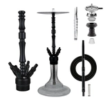 Shisha Jookah Aluriium NR. 03 Big Size - Black/Blue Glow