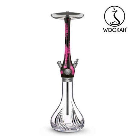 Fajka wodna Wookah Crystal Flames Black Pink