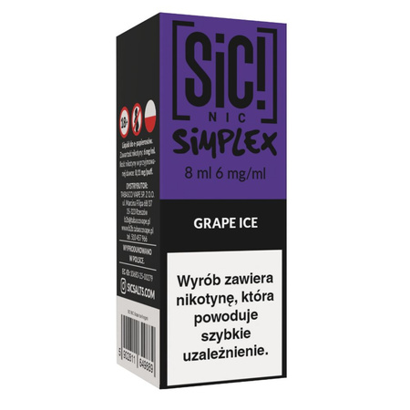 Liquid SIC! NIC 8ml - Grape Ice 6mg
