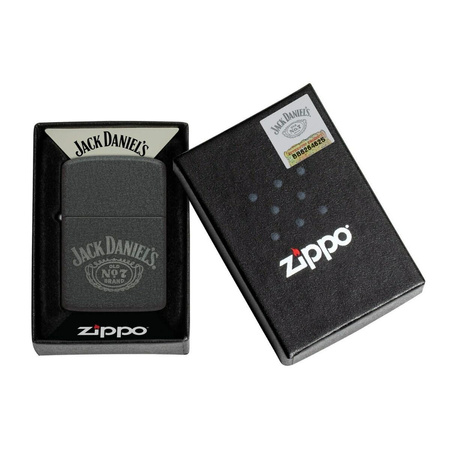 Feuerzeug ZIPPO - JACK DANIELS BLACK CRACKLE