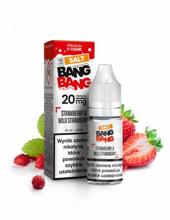 Liquid BANG BANG Salt 10ml - Strawberry & Wild Strawberry 20mg