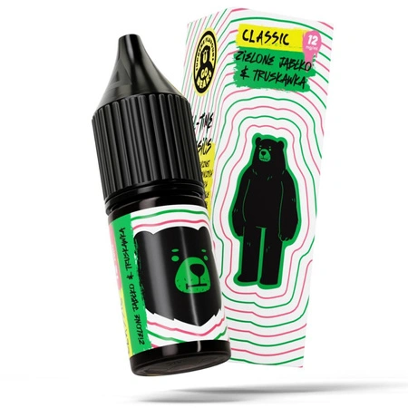 Liquid GO BEARS Classic 10ml - Zielone Jabłko Truskawka 12mg