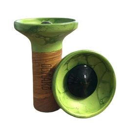 Hookah Bowl Oblako Flow Black On Light/ Green Marble