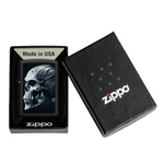 ZIPPO - Cyberpunk Skull Black Matte
