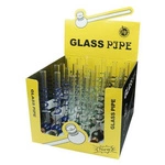 Fajka szklana Skull (mix) 19cm