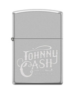 Feuerzeug ZIPPO - JOHNNY CASH SATIN CHROME