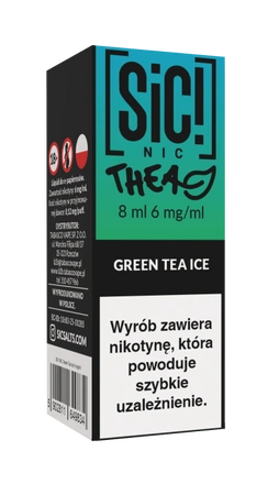 E-Liquid SIC! NIC 8ml - Green Tea Ice 6mg