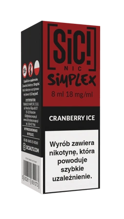 Liquid SIC! NIC 8ml - Cranberry Ice 18mg