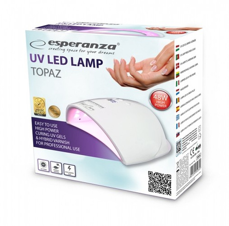 ESPERANZA LAMPA UV LED DO LAKIERU HYBRYDOWEGO TOPAZ 48W