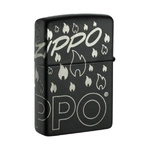 ZIPPO - ZIPPO Black Matte With Chrome