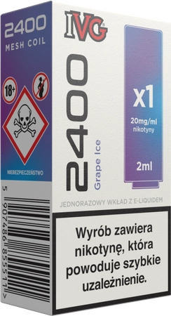 Wkład IVG 2400 Grape Ice 20mg 2ml