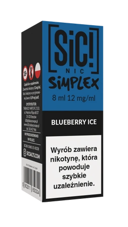 E-Liquid SIC! NIC 8ml - Blueberry Ice 12mg