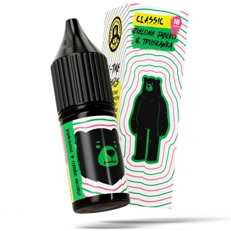 Liquid GO BEARS Classic 10ml - Zielone Jabłko Truskawka 18mg