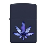 ZIPPO - Cannabis Design Navy Matte