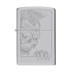 Lighter ZIPPO - MOHAWK SKULL CHROME
