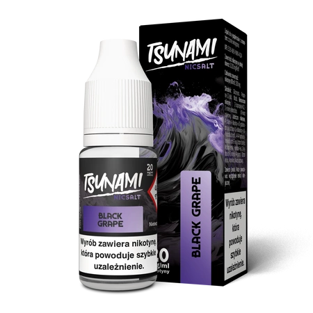 E-liquid Tsunami Salt 10ml - Black Grape 20mg