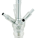 Waterpipe WD Hookah Alu Silver A40A - 9 Clear
