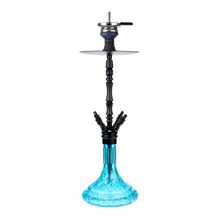 Wasserpfeife Jookah Aluriium NR. 05 Big Size - Black/Sky Blue