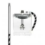 Fajka Wodna MS Micro Clear Silver