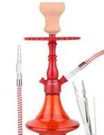 Wasserpfeife Smokah Drum Acryl Wasserpfeife Red