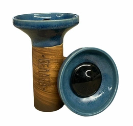 Hookah Bowl Oblako Flow Black On Blue Sand