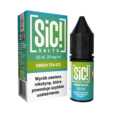 E-liquid SIC! Salt 10ml - Green Tea Ice 20mg