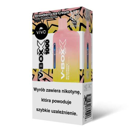 Einweg E-Zigarette V-BOXX - Strawberry Ice Cream 20mg