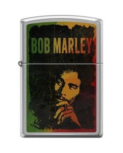 Lighter ZIPPO - BOB MARLEY BRUSHED CHROME