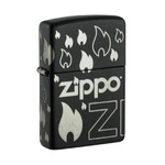 ZIPPO - ZIPPO Black Matte With Chrome