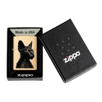 ZIPPO - Egyptian Cat Brass Brushed