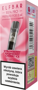 Kartusche ELFBAR Elfa Pro Pod Strawberry Raspberry Cherry Ice 20mg 2ml