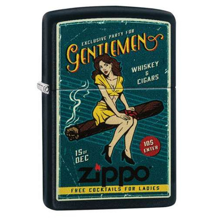 ZIPPO - CIGAR GIRL DESIGN