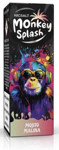 E-liquid Monkey Splash Salt 10ml - Mojito Malina 20mg