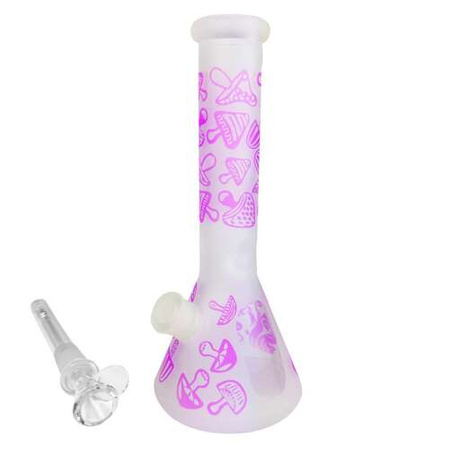 Bongopfeife High Fly (SI) - Mushrooms Pink (w.32cm)