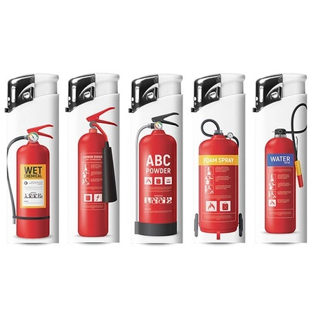 Zapalniczka H.F. piezo - Fireman Box - (Box 25)