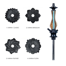 Hookah Stem Karma 3.0 Mini Stripe Blue Sky
