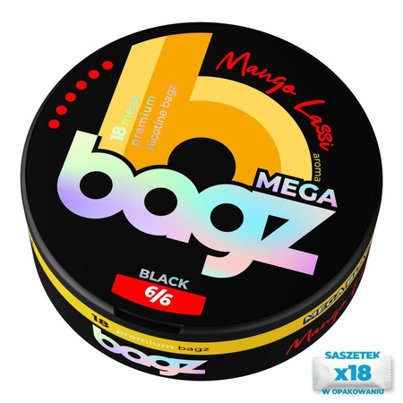 Nikotinbeutel BAGZ Mango Lassi 6/6 BLACK MEGA