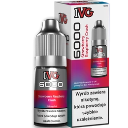 Liquid IVG 6000 Nicotine Salt 10ml - Strawberry Raspberry Crush 20mg