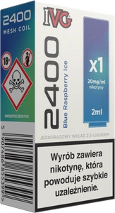 Wkład IVG 2400 Blue Raspberry Ice 20mg 2ml