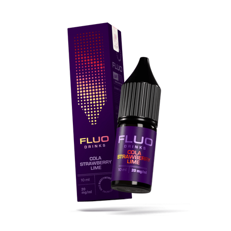 Liquid FLUO Drinks 10ml - Cola Strawberry Lime 20mg