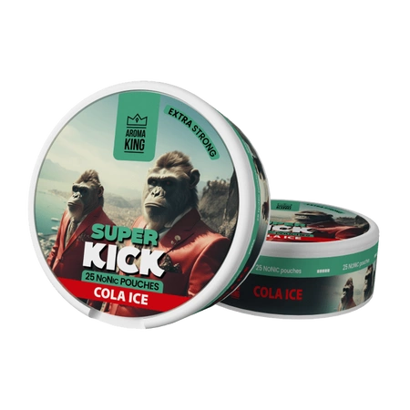 Nicotine Pouche Aroma King NoNic Super Kick - Cola Ice 5mg 