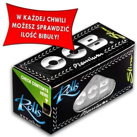 Bibułki OCB Slim Premium Rolls