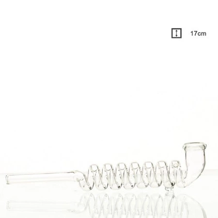 Tube Glass Spiral 17cm